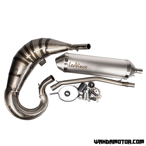 Exhaust pipe Leovince X-Fight Aprilia RX, SX silver